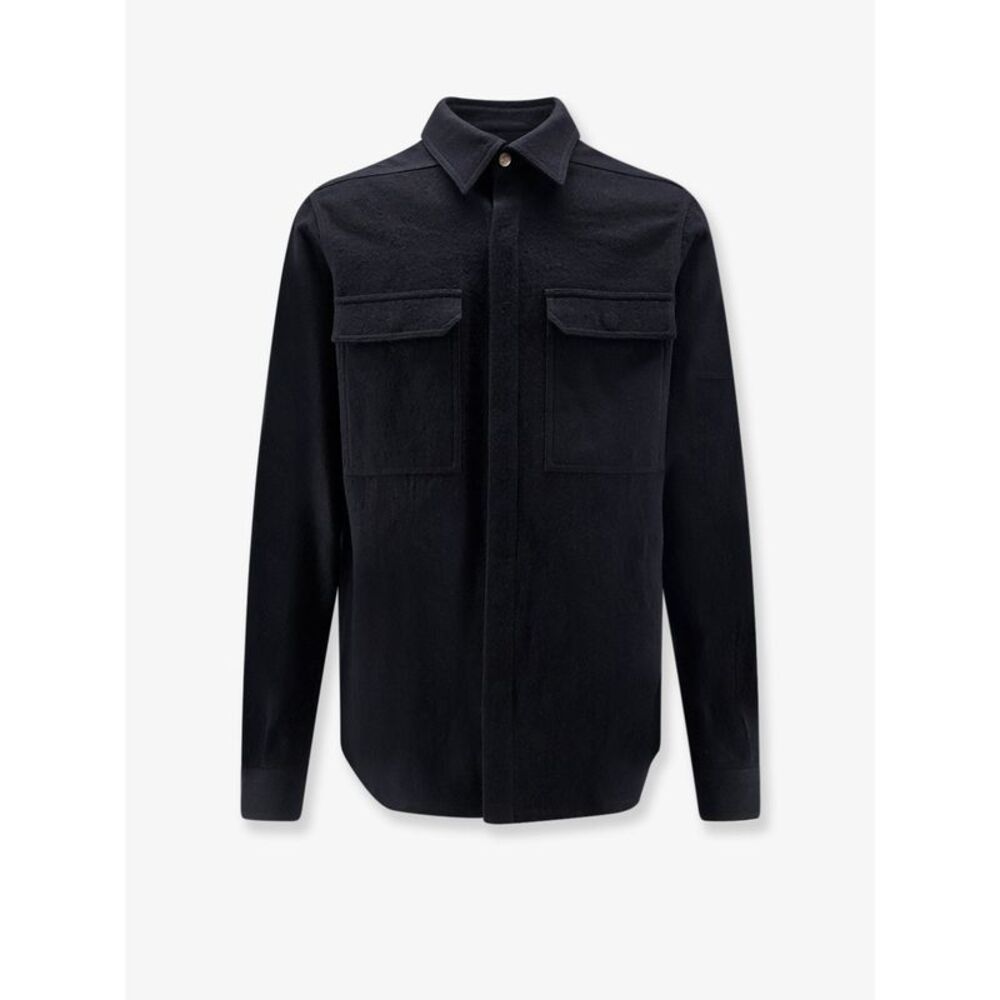Rick Owens Men Cotton And Wool Outershirt